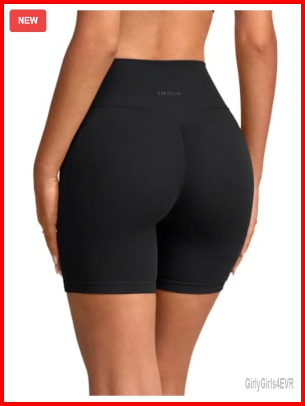 High Rise No Front Seam Biker Shorts 6 Inch Anti Camel Toe Booty Lifting